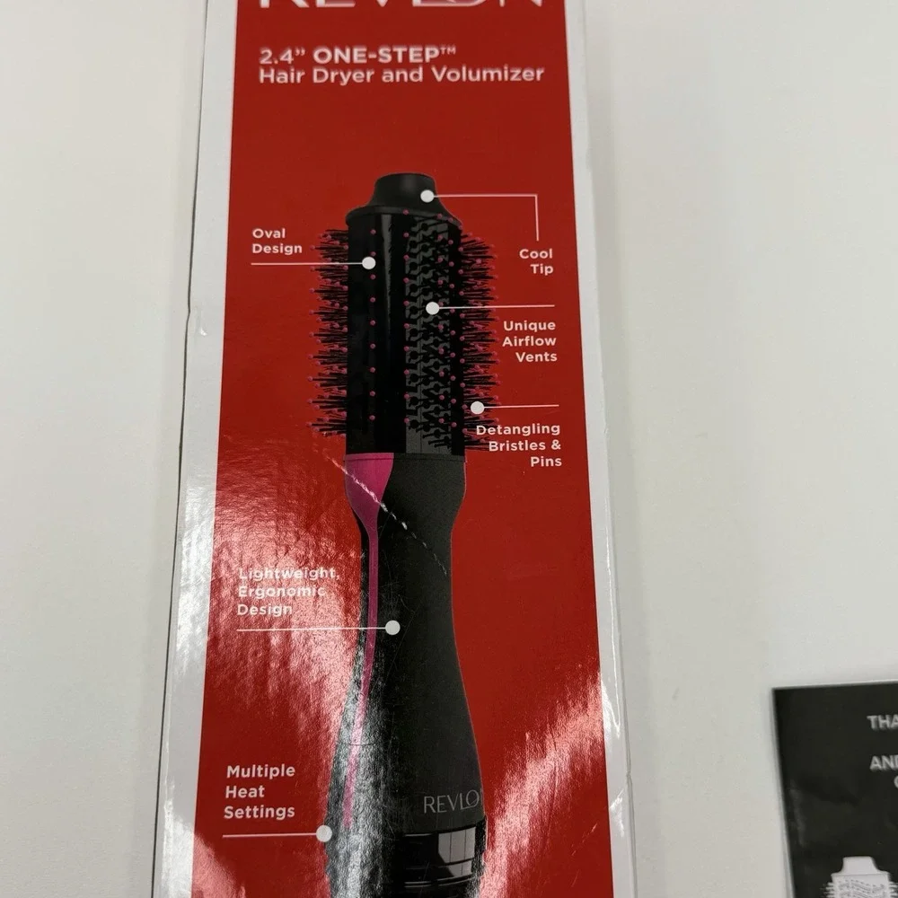 Revlon One-Step 2.4in Hair Dryer Volumizer RVDR5282 Titanium Max Black Pink